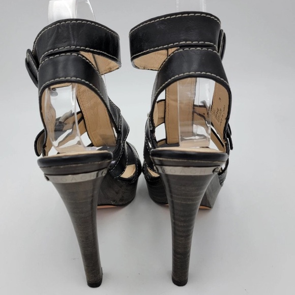 COACH Stefanie Buckle Gladiator HEEL PUMP Black Light Use Size 7 B - Picture 16 of 16